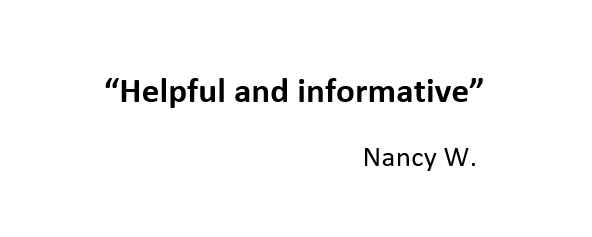 "Helpful and Informative"